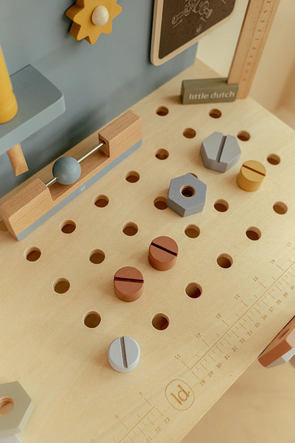 Little Dutch 2545 Holz Spielwerkbank mit Werkzeug - blau