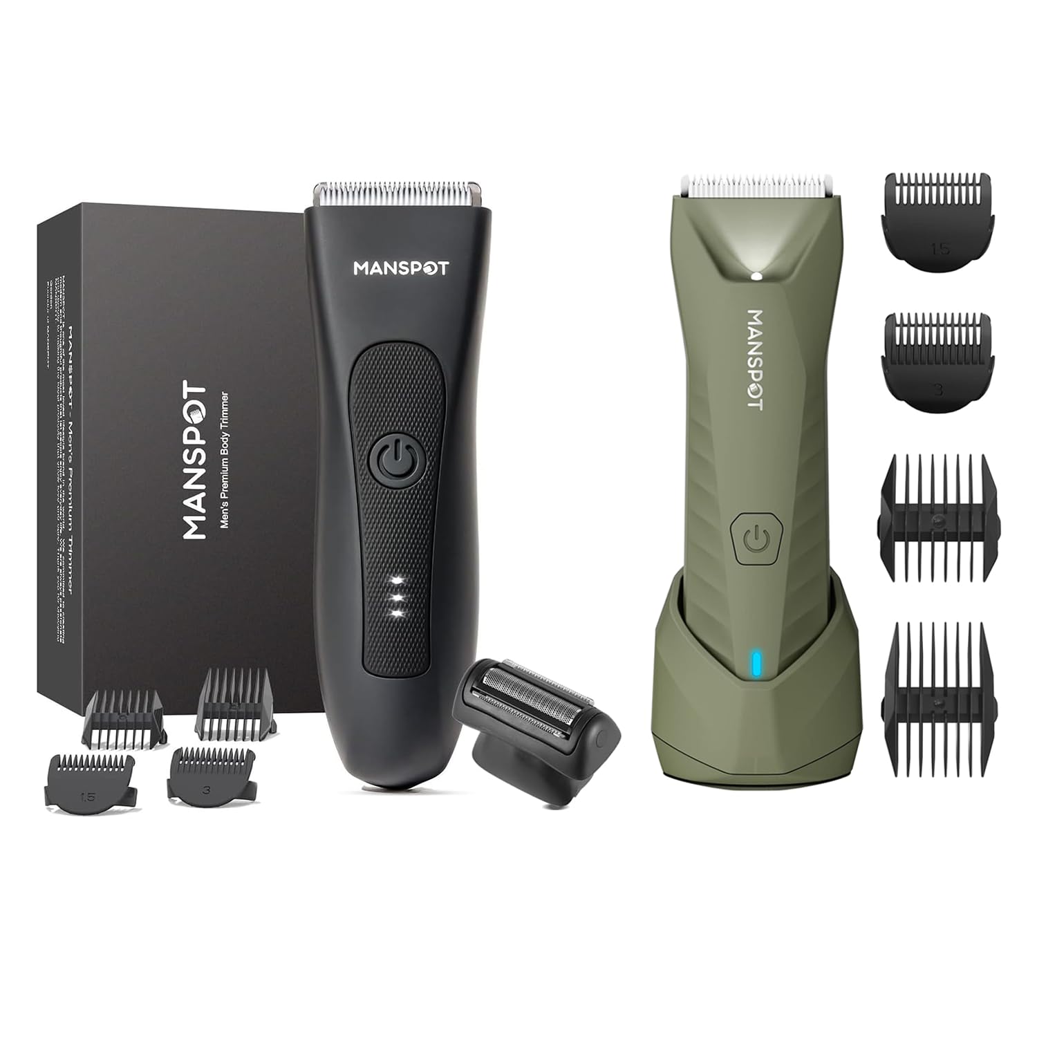 MANSPOT Manscape Trimmer for Men Manscape 2 in 1 Body Hair Trimmer Foil Shaver