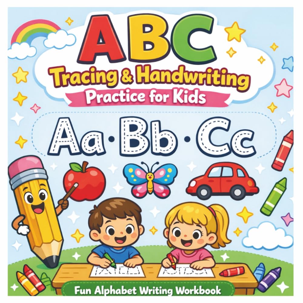 Fun Alphabet Tracing & Handwriting Workbook: For Preschool & Kindergarten Kids Ages 3–6