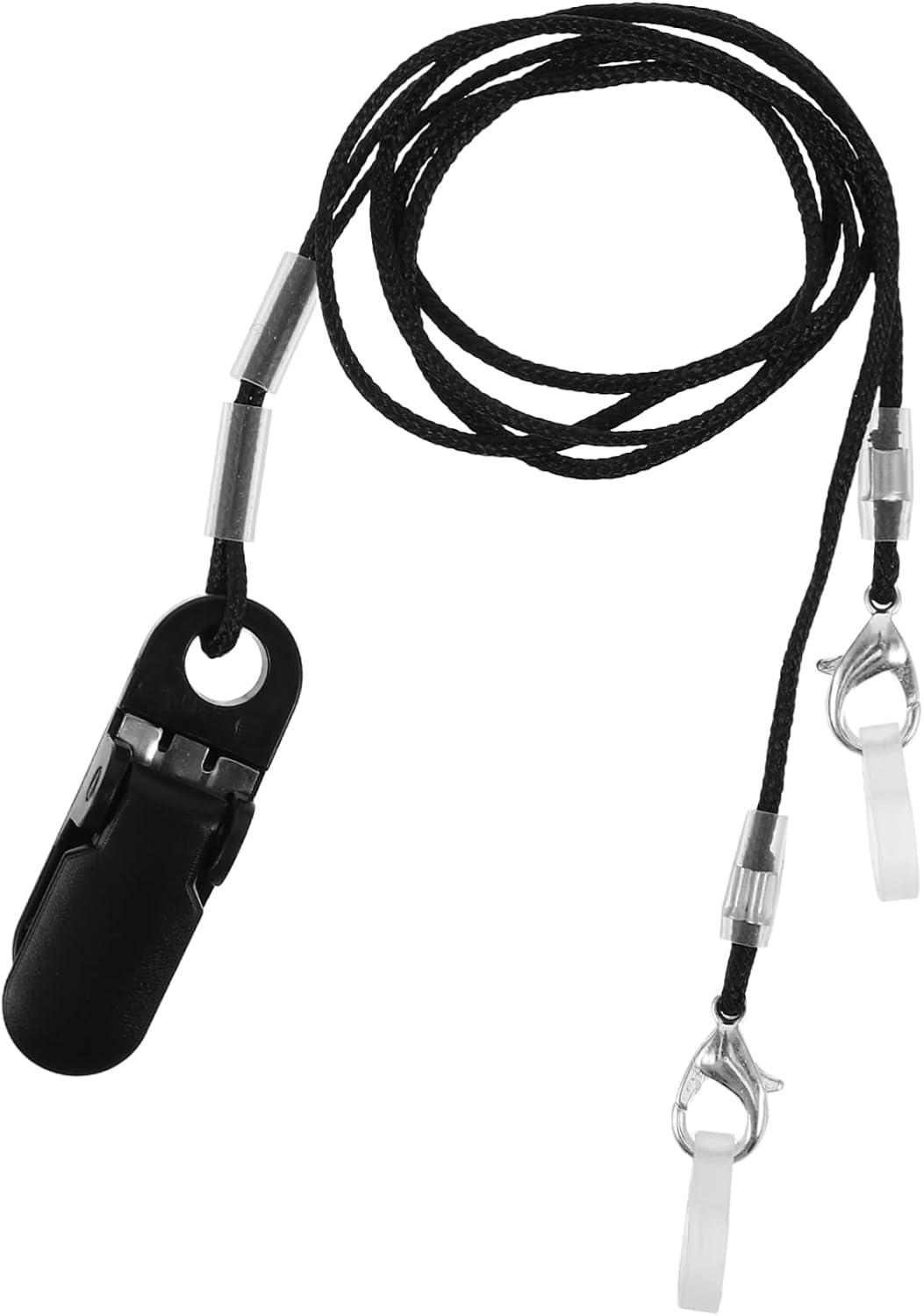 Rope Lanyard Comfortable Ear-Back Holder for Elderly Hearing Amplifier Protector Black Universal Fit