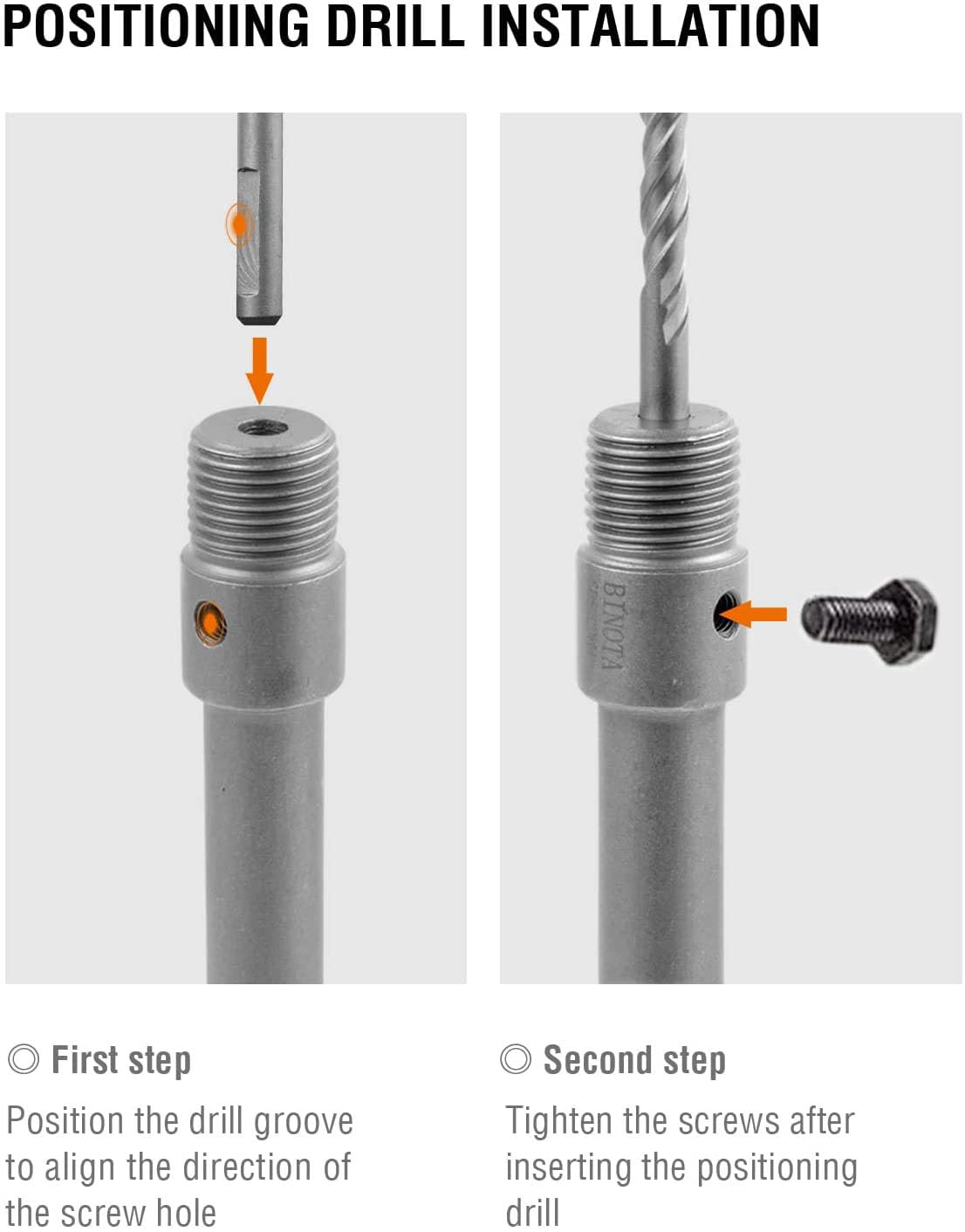 Inditrust Sds Shank Concrete Wall Drill Bit Hole Saw Cutter, 400 Mm Connecting Rod (35mm bit 400mm rod) 2