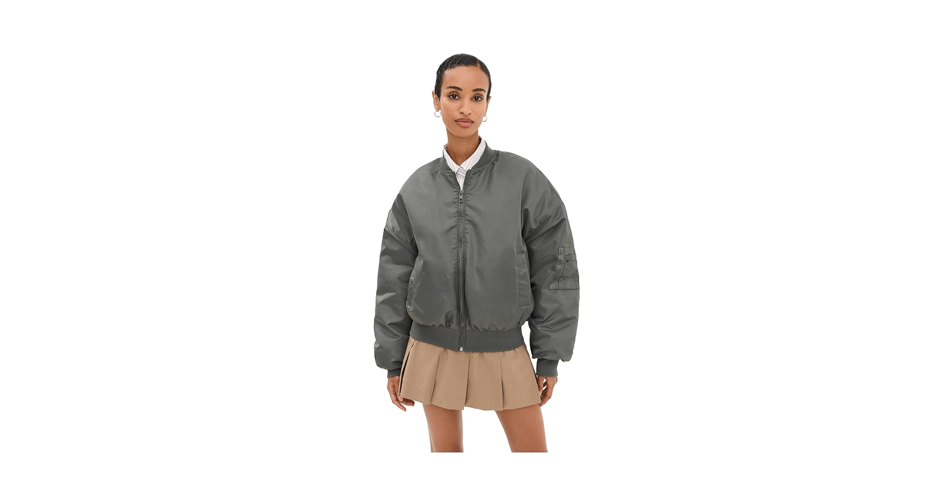 LIONESS Essential Bomber Jacket ダークスレート LIONESS Essential Bomber Jacket in Dark Slate | REVOLVE