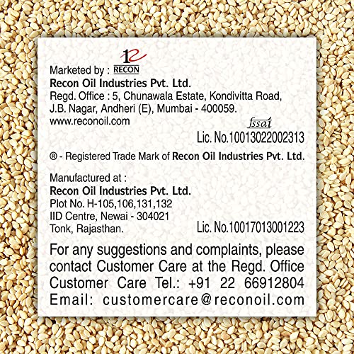 Image of Tilsona Gold Til, Sesame Oil for Cooking 5L Can | 100% Pure & Natural, No Artificial Flavours or Preservatives | Rich in Antioxidants & Omega-6 | Supports Good Health