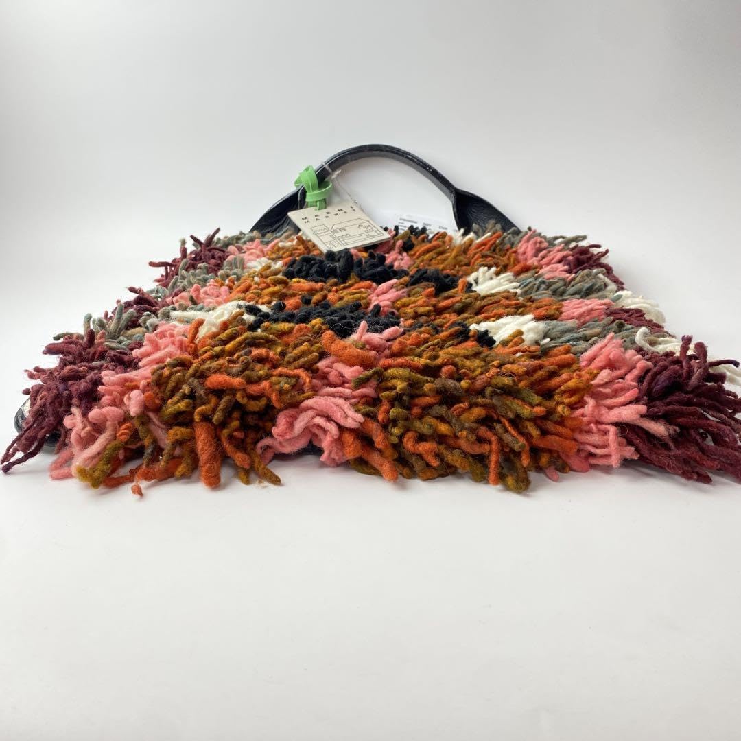 Amazon.co.jp: マルニ フラワーカフェ ウーリークロシェバッグ トート  