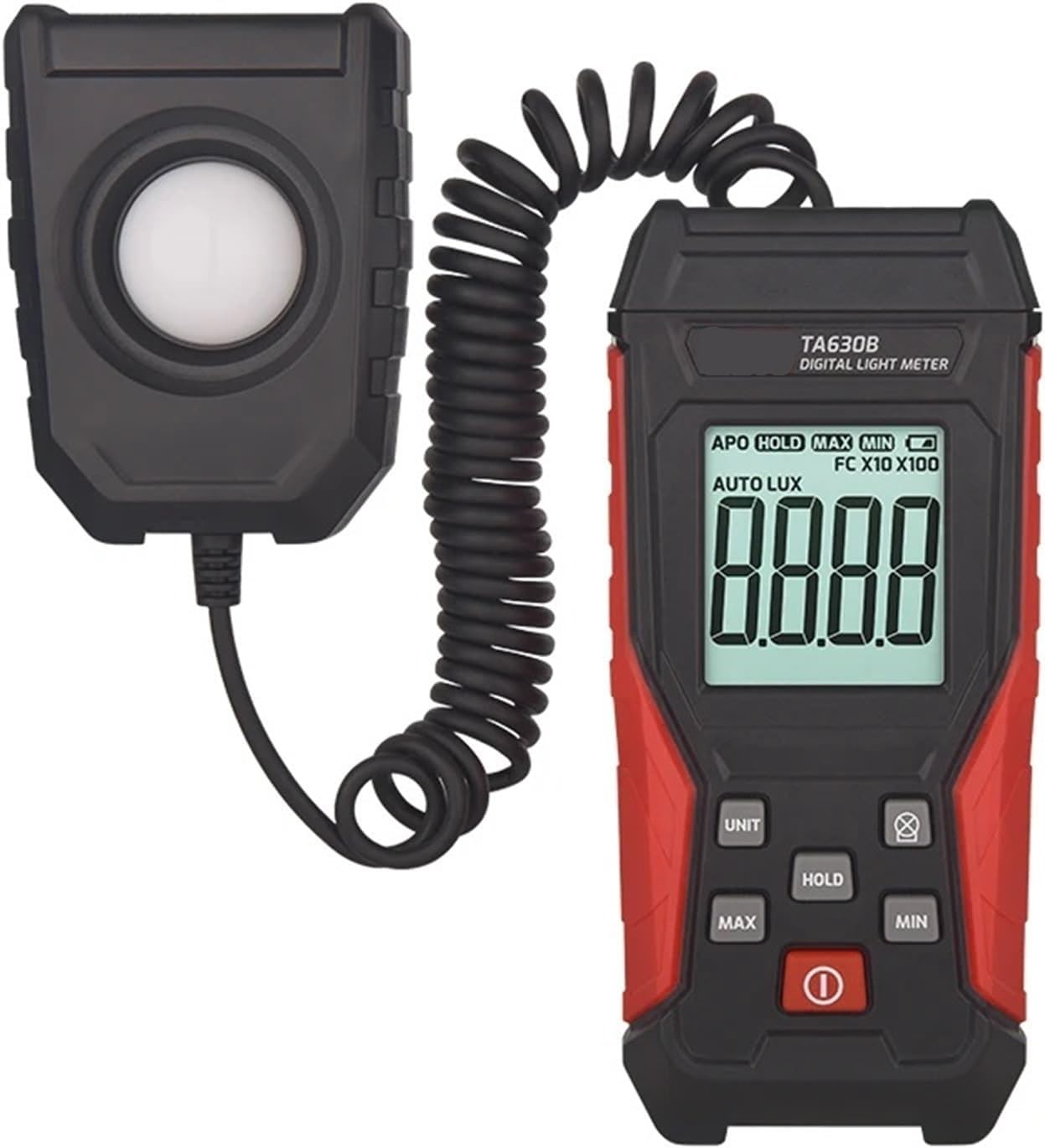 Light Meter, TA630 Professional Lux Meter Handheld Light High Accuracy Luxmeter Illuminometer Photometer,Light Meter Photography(TA630B)