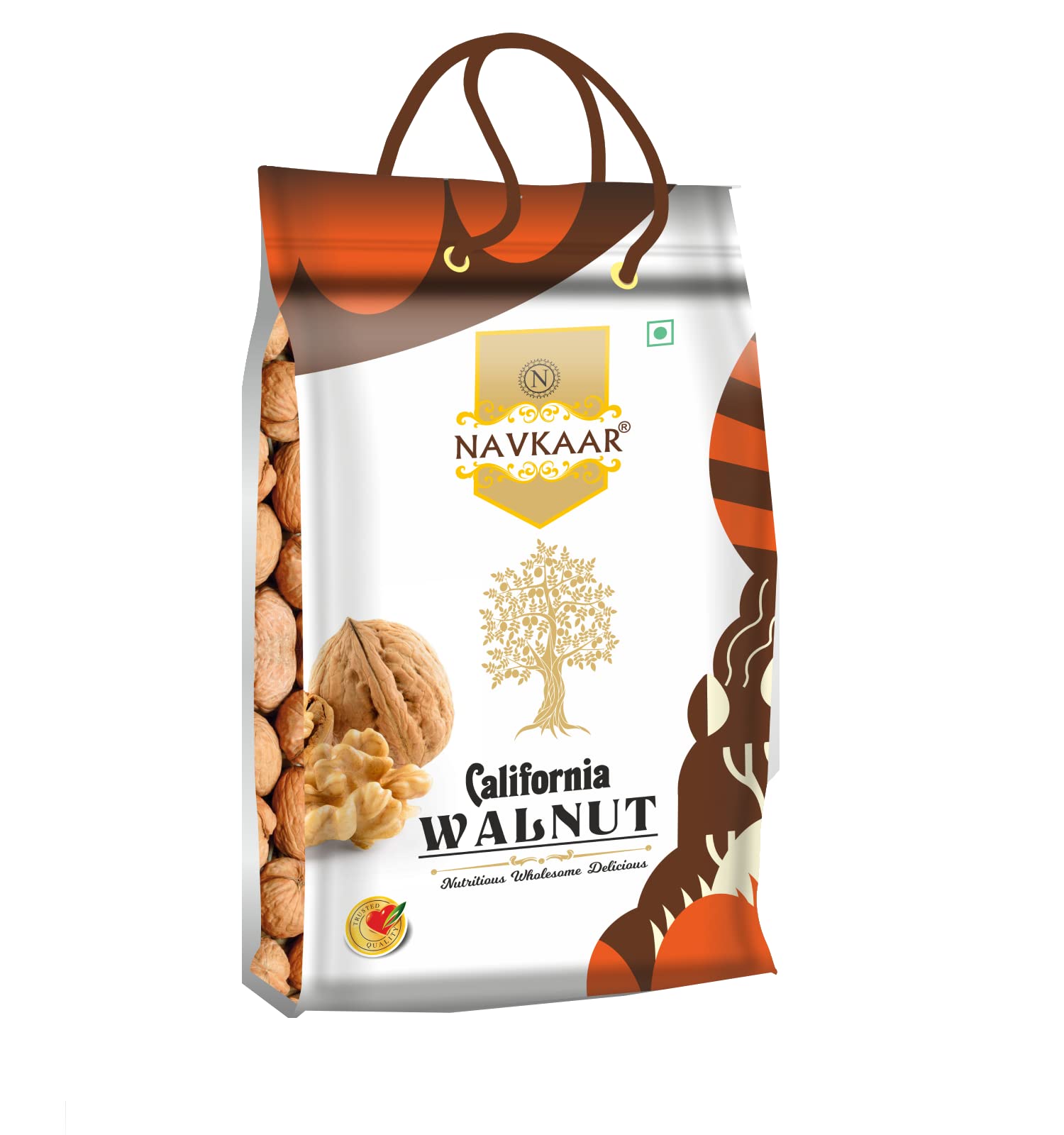 Navkaar California Walnut 500gm with Shell, 100% Natural Dried Sabut Akhrot Inshell Gold Class, High in Protein & Iron | Low Calorie Nut, 500g Value Pack (B0B4P3CQ4S) Amazon Price History, Amazon Price Tracker