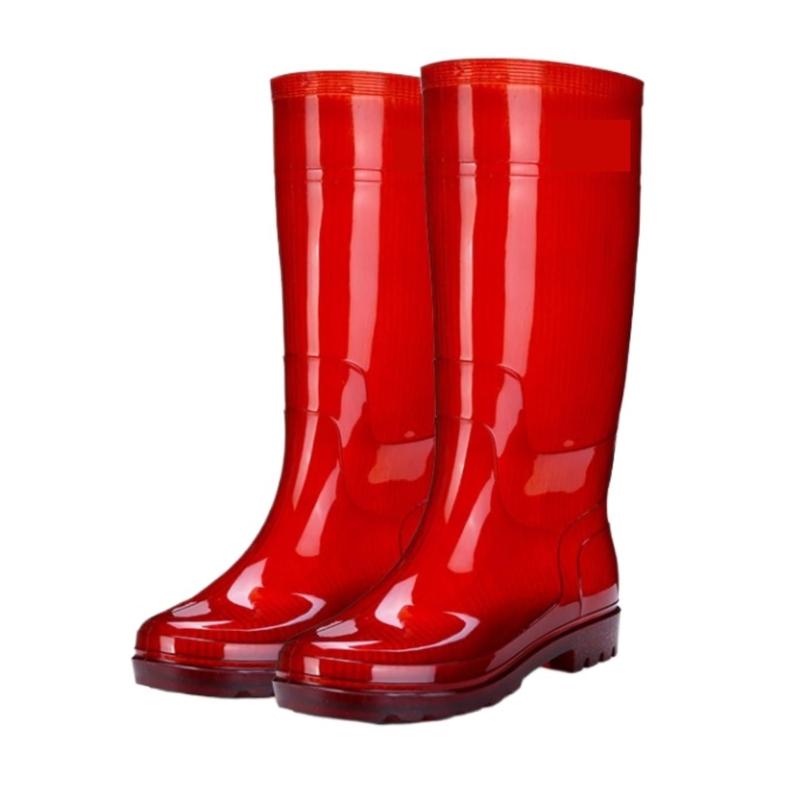 Kalosze Gumowce Lekkie Damskie Antypoślizgowe Buty Do Wody, Wysokie, Wodoodporne, Jednokolorowe Kalosze Rain Boot