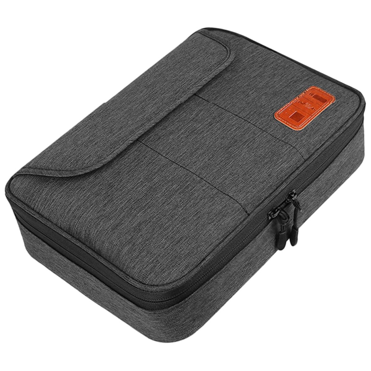 SEWACC Bolsa Organizadora para Cables de Viaje Doble Capa, Gran Capacidad y Resistente al Agua, Estuche de Poliéster para Proteger Accesorios Electrónicos