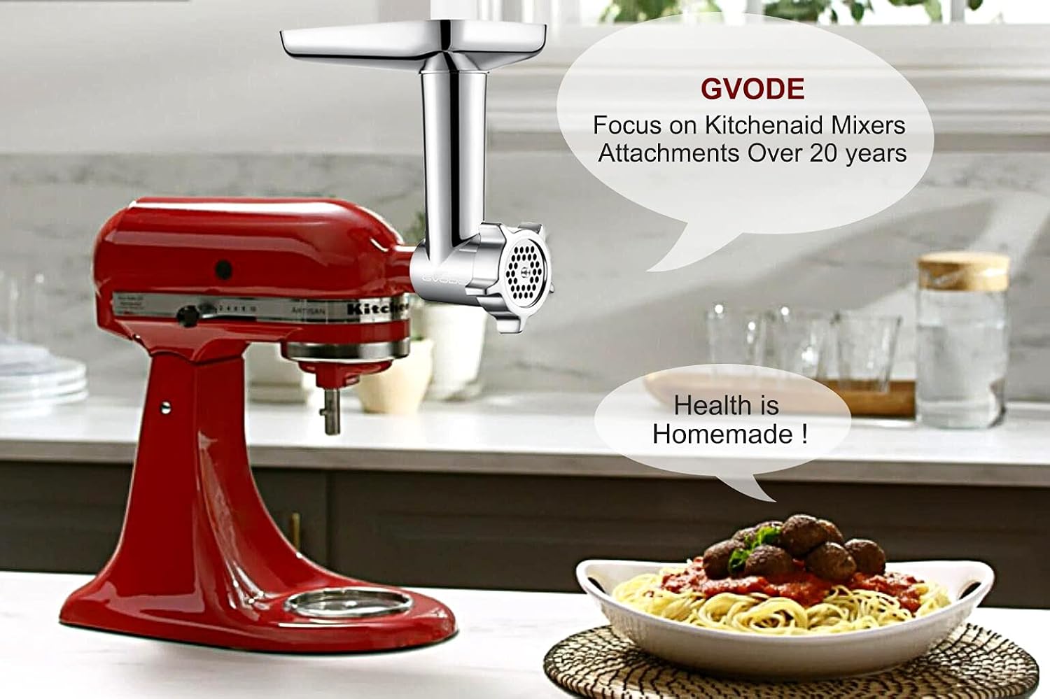 New Arrivals Metal Food Grinder Attachment for KitchenAid Stand Mixers Included 3 Sausage Stuffer Tubes & Kubbe Meat Processor Accessories Buy 1 get 1 🔥 Metal Food Grinder Attachment for KitchenAid Stand Mixers Included 3 Sausage Stuffer Tubes & Kubbe Meat Processor Accessories