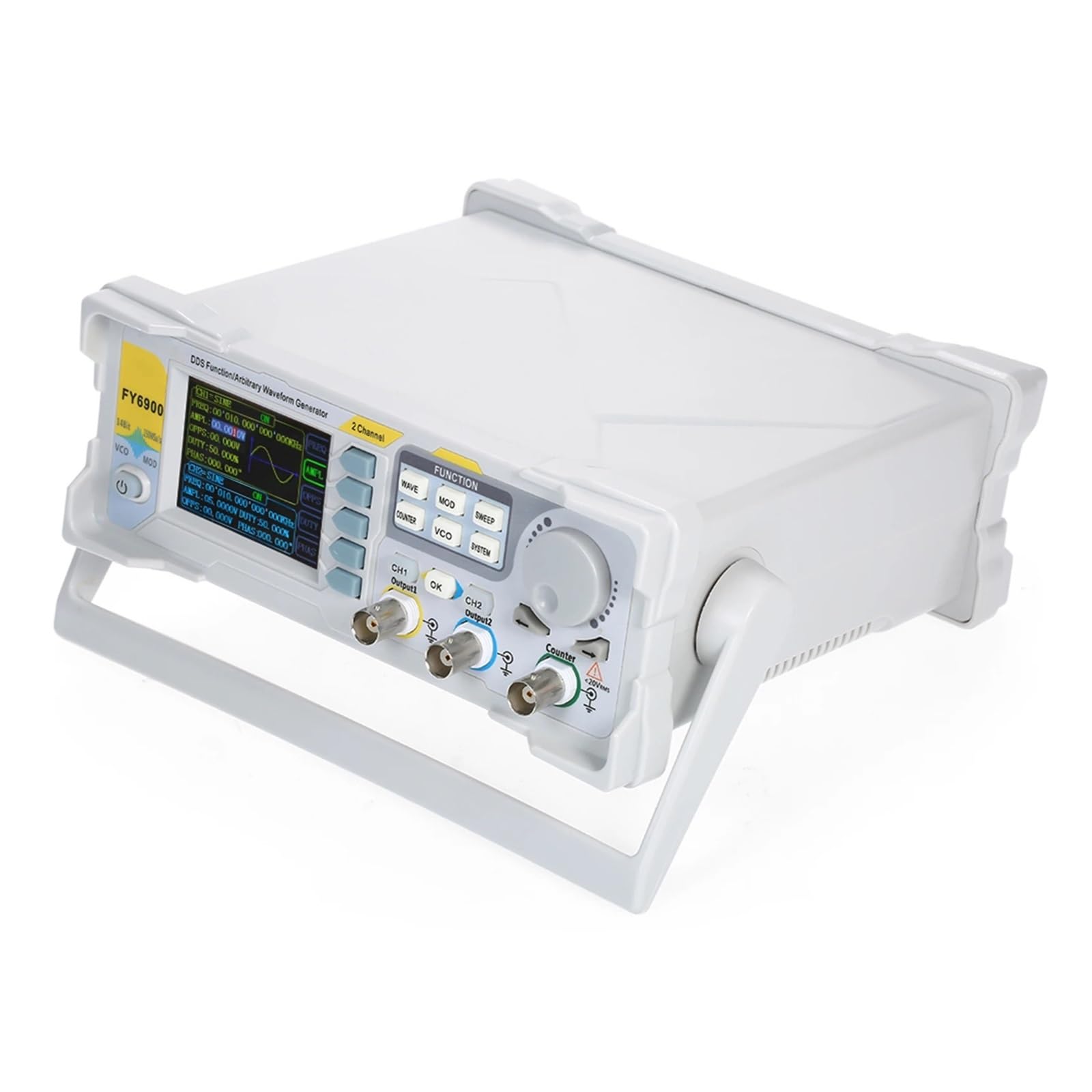 20/60/100 MHz Digital DDS Funzione Generatore Di Segnale A Doppio Canale FY6900 Misuratore Frequenza Segnale/forma D'onda Arbitraria Stabile Affidabile(60MHz)