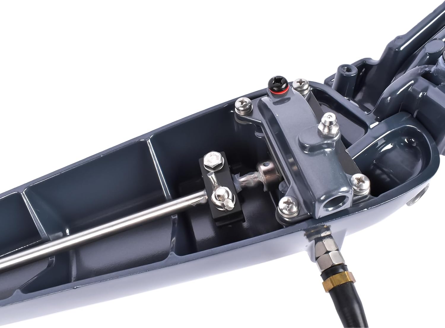 GELUOXI Steering Control Tiller Handle Replacement for Yamaha Outboard Motor 75-90HP 2 STROKE and Parsun T85 / T90 2 Stroke 3 Cylinders Engine 692-W0084-11-8D