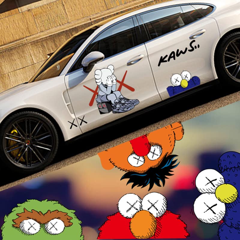 Amazon.co.jp: Big Fang 車のステッカー Kaws セサミストリート