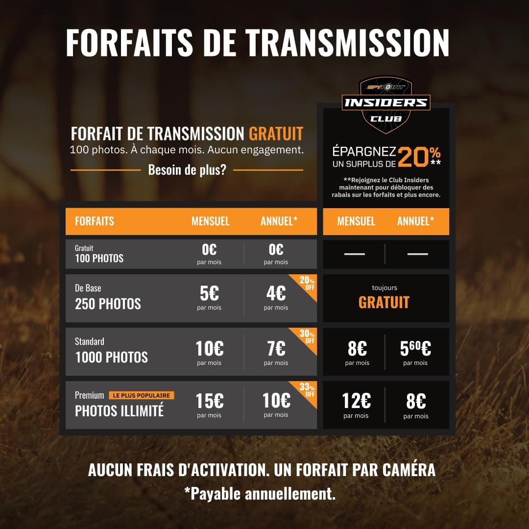 Spypoint Flex-M - Telecamera per animali selvatici con trasmissione di foto e video, 28 megapixel, con visione notturna, app gratuita per il tuo smartphone