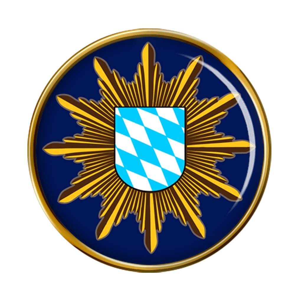 Giftshop Uk Men's Gold Polizei Bayern Pin Badge