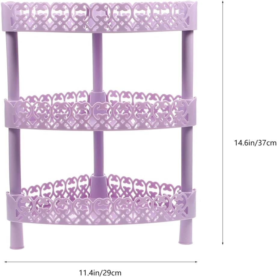 Bathroom Storage Rack 3 Layer Triangle Corner Shelf Organizer for Home Kitchen Bathroom Desktop Stand Plastic Storage