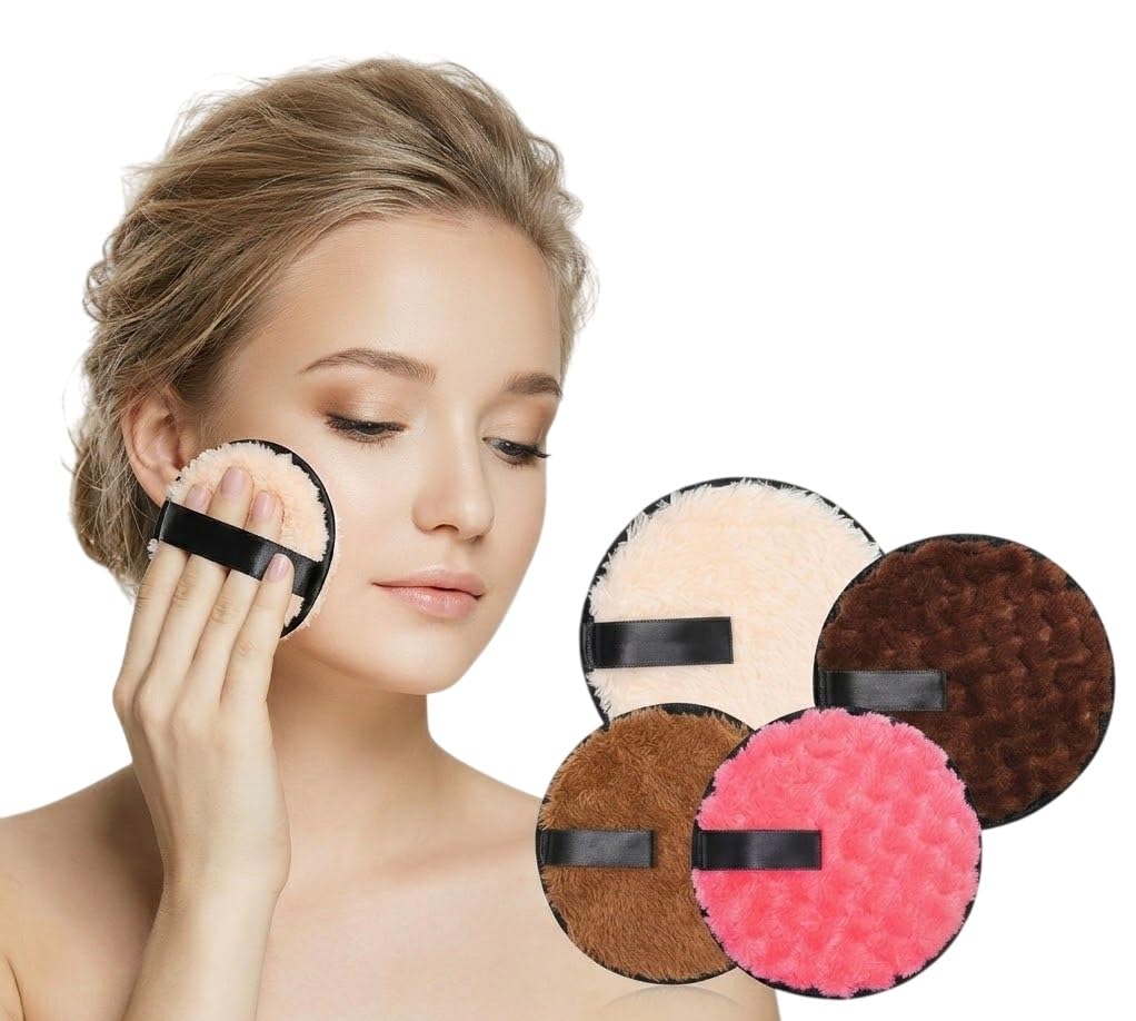 Soft & Gentle Cleansing Reusable Makeup Remover Pad Easily Removes Stubborn Face & Eye Makeup (Pack of-1, Multicolor)-image-8
