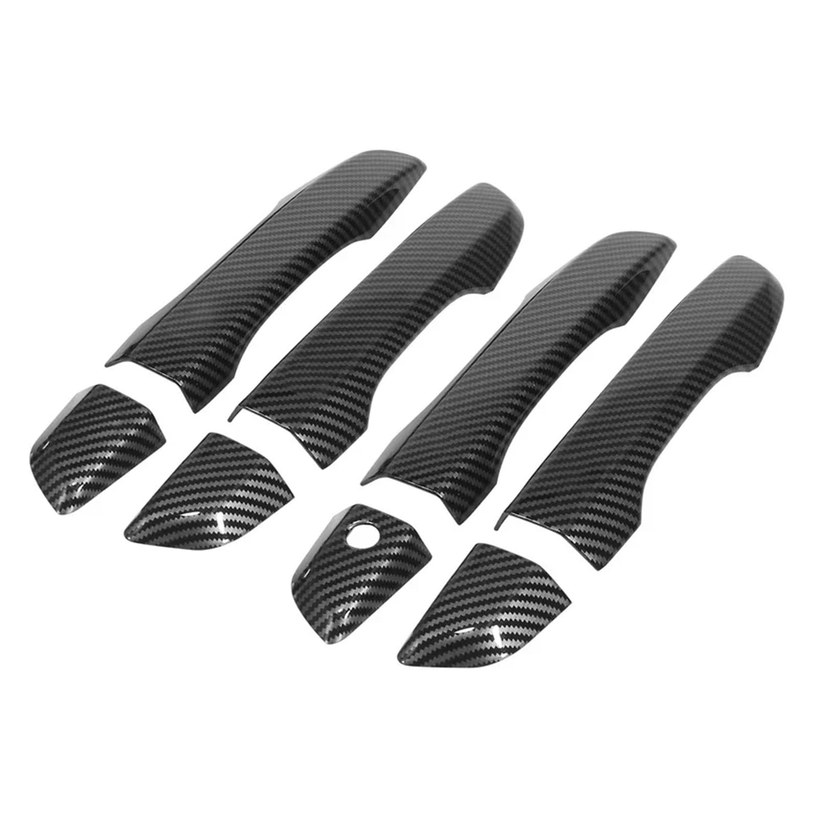 Fncvtm Carbon Sliding Exterior Handle For Civic 10Th Gen 2016-2021 Car Exterior Door Handle Moulding Cover Trim(Carbon)