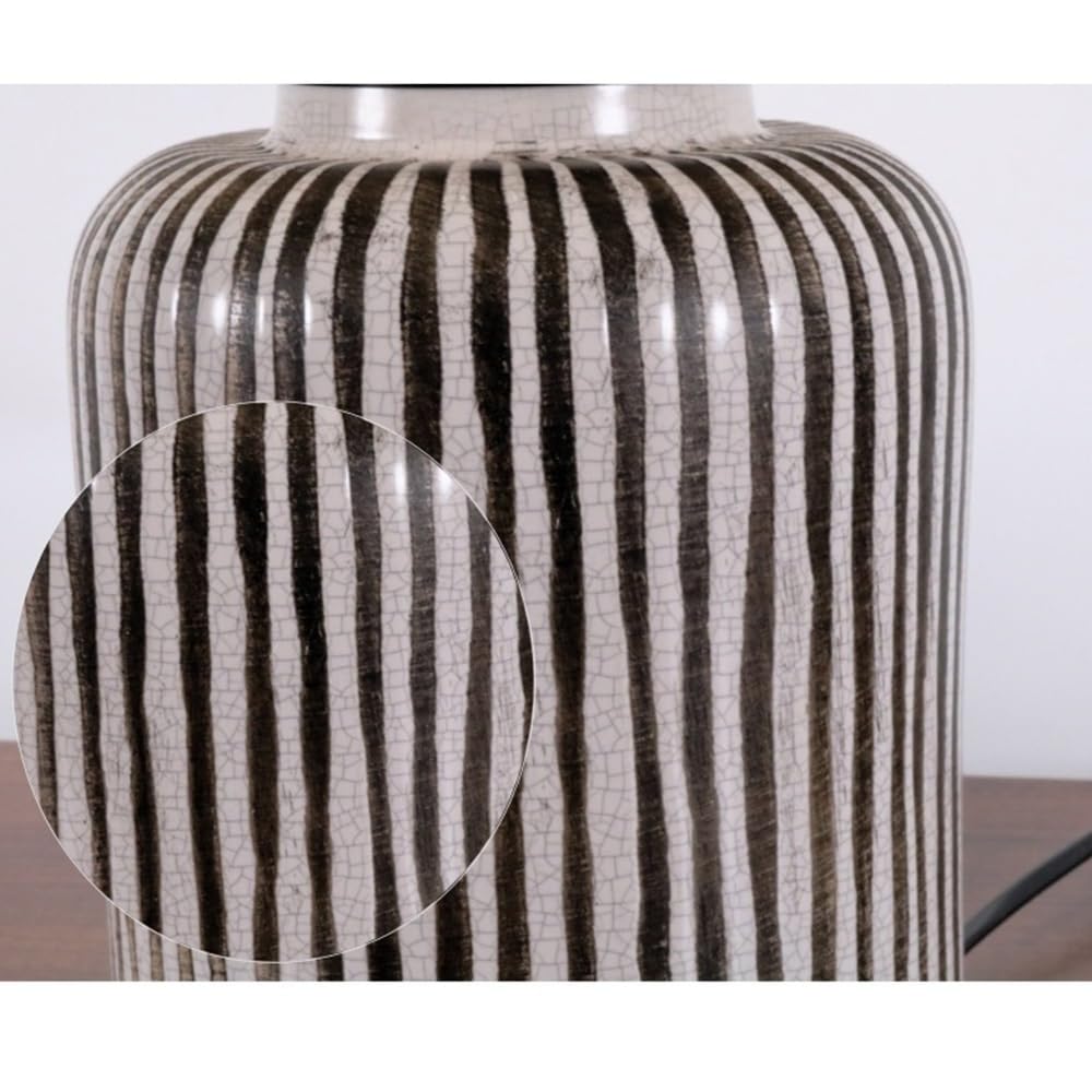 Affascinante Lampada da comodino, lampada da tavolo, lampada giapponese semplice in ceramica fatta a mano, decorazione for camera da letto e soggiorno. Arredamento per la casa