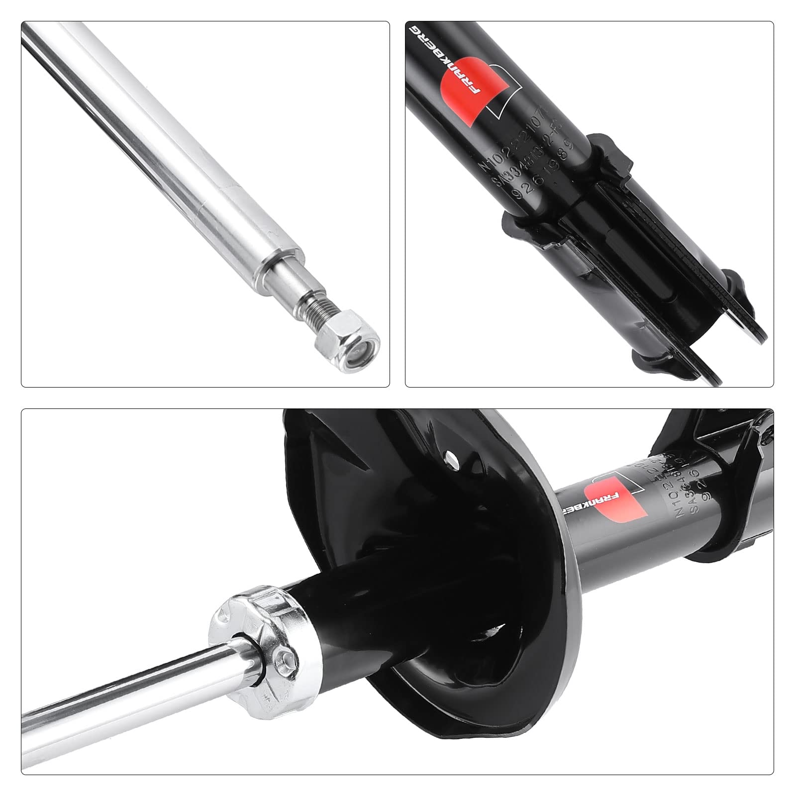 Frankberg 2 ammortizzatori anteriori da 551 mm a pressione di gas MR353742 | Compatibile con: Pajero Pinin H6W H7W