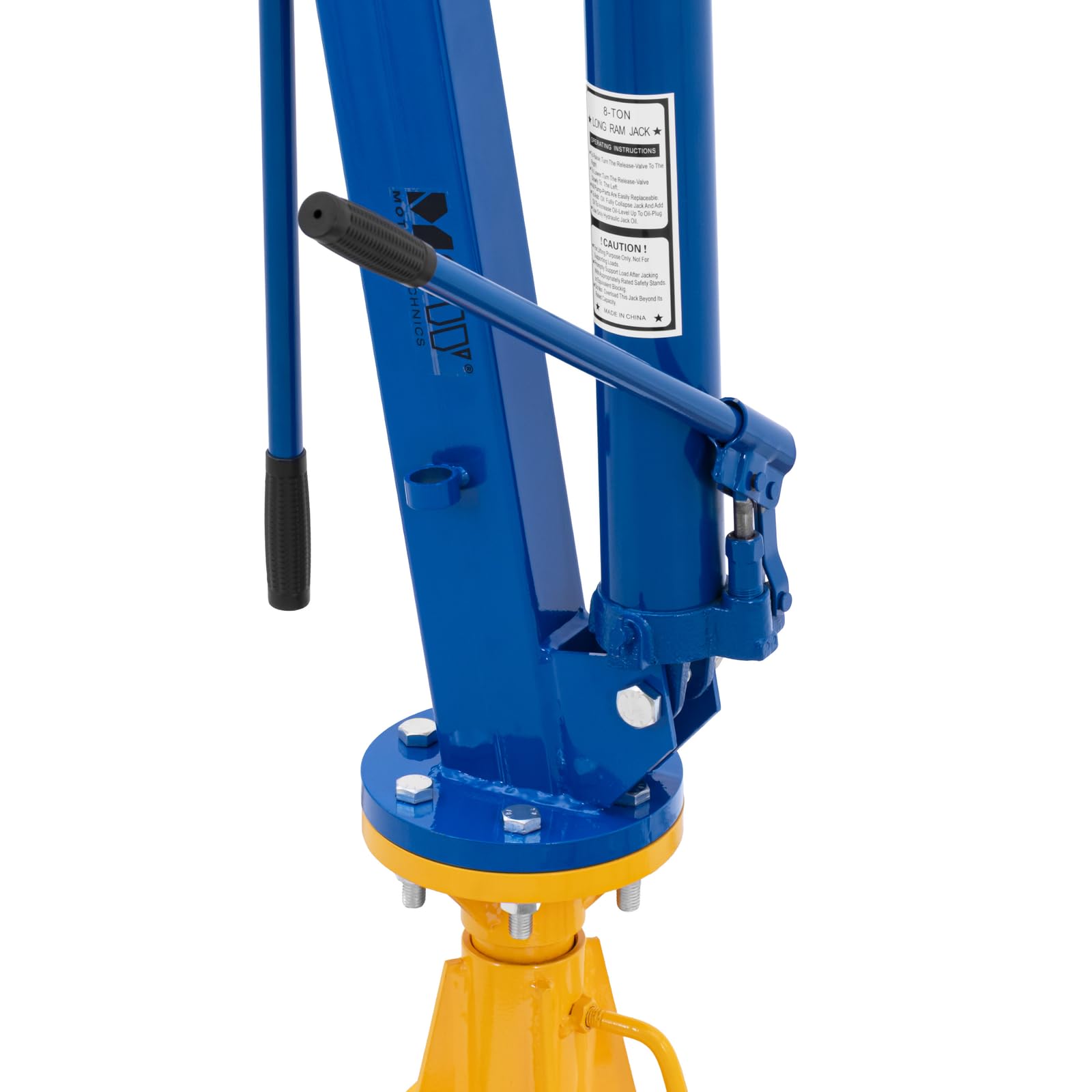 MSW Grue d'atelier hydraulique jusqu'à 900 kg, bras réglable 83-121,5 cm, anneau rotatif 360°, base stable pré-percée, chèvre de levage, pour chargement camionnette ou pick up