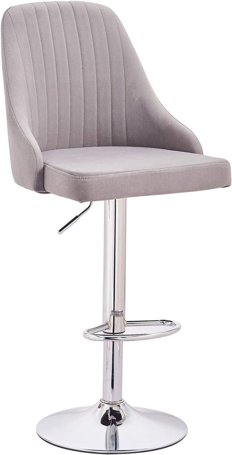 Deals Sale Velvet Bar Stools Bar Chairs Without Armrest Adjustable Swivel Bar Stools Breakfast Kitchen Counter Home Bar Stools With Backrest And Footrest Item Package Quantity 1 Deals Sale Velvet Bar Stools Bar Chairs Without Armrest Adjustable Swivel Bar Stools Breakfast Kitchen Counter Home Bar Stools With Backrest And Footrest Item Package Quantity 1