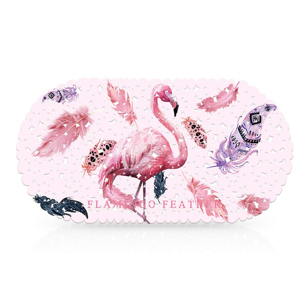 HomDSim Printed PVC Shower Mat, Bathtub Matts for Bathroom Non-slip, Pebble Bath Mats for Showers