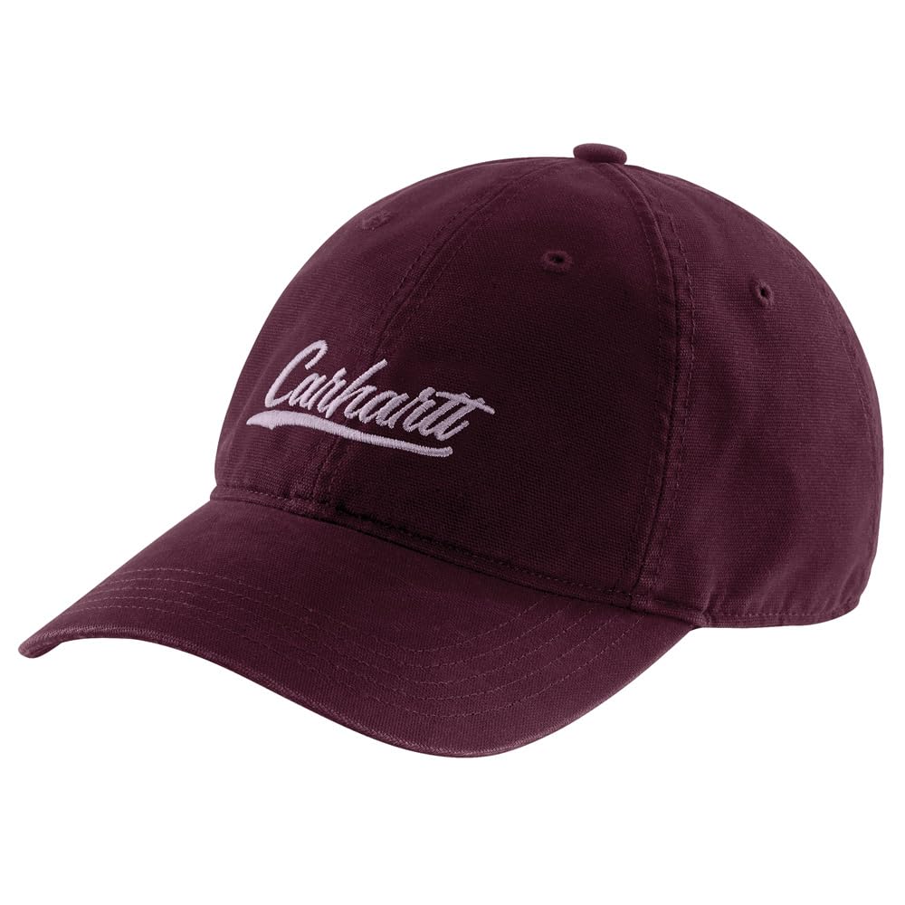 womens Canvas Script Graphic Cap Baseball Cap