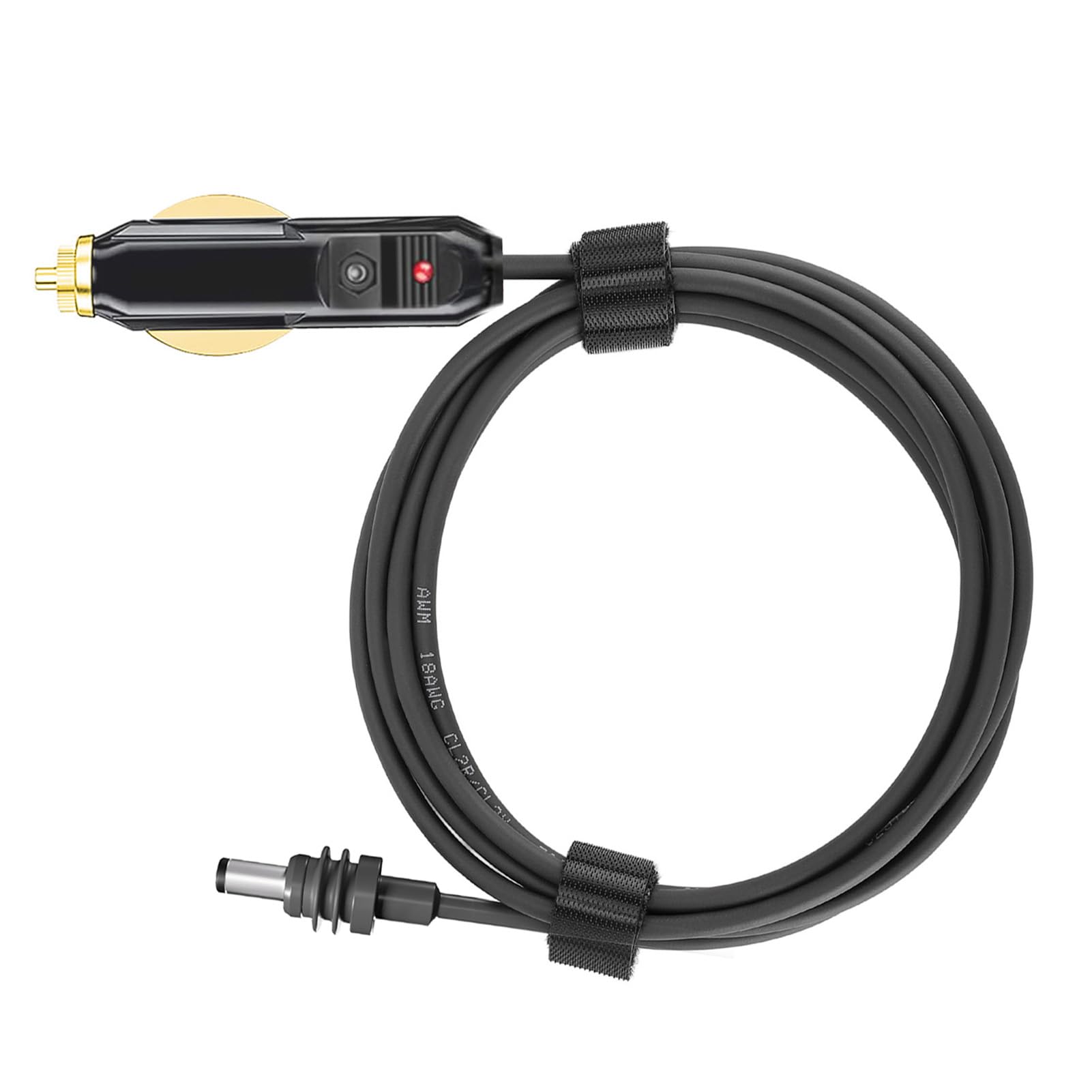 Ejoyous Cavo di Alimentazione DC per Auto per Satellite, Cavo di Alimentazione DC per Auto in PVC Rame 18 AWG, Plug and Play IP68 Resistente all'acqua, da 12 V a 24 V per, Camion, Autobus, Barche,