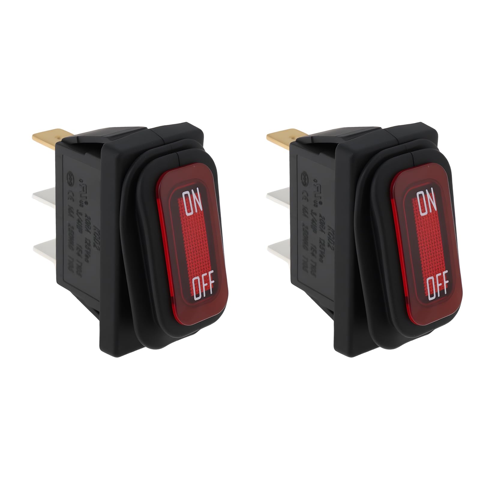 The Lord of the Tools 2Pcs 3Pin Power Switch Compatible with Razor PC E100 E200 E300 RX200 Scooters