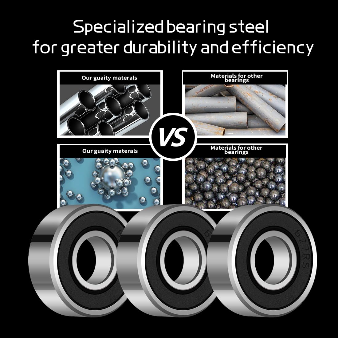 Uxcell Lot De 5 Roulements à Billes 6003Z à Rainure Profonde En Acier Chromé 60103 - 17 Mm X 35 Mm X 10 Mm