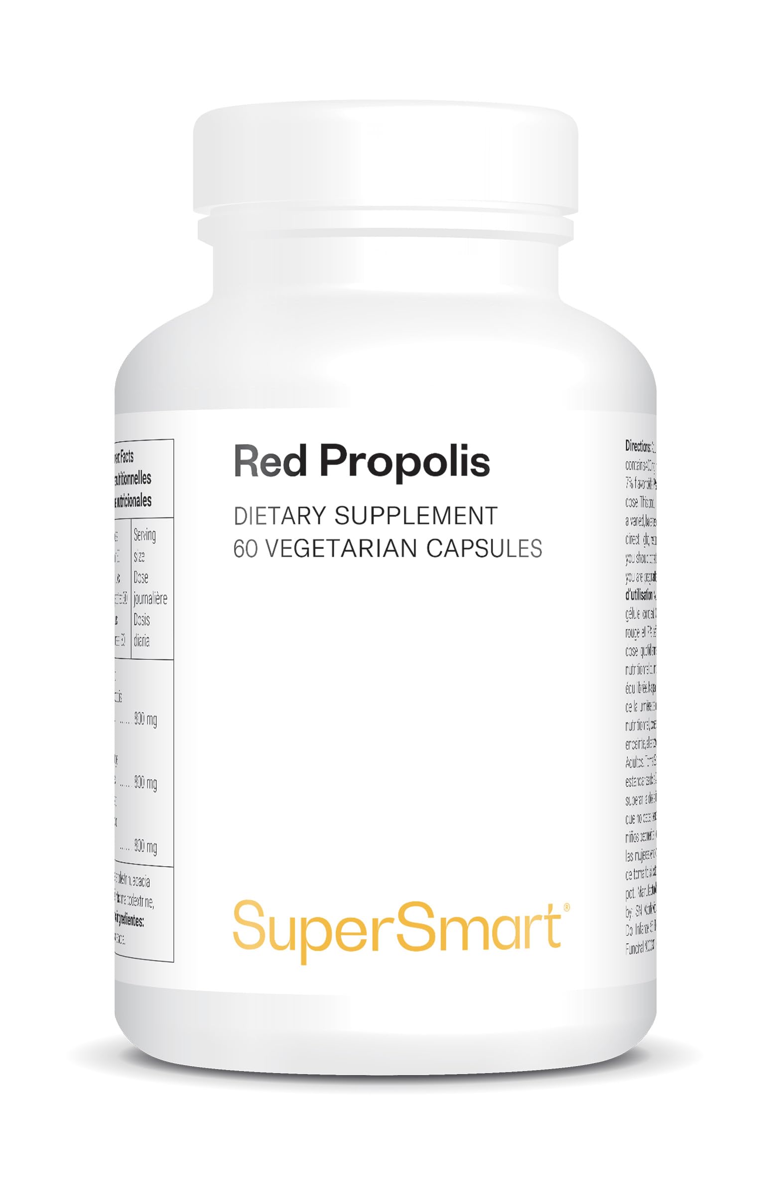 Red Propolis - Stimulates The Immune System - Helps Fight Infections and Bacteria - Anti-Inflammatory - Antioxidant - Dalbergia ecastaphyllum - Vegetarian - SuperSmart