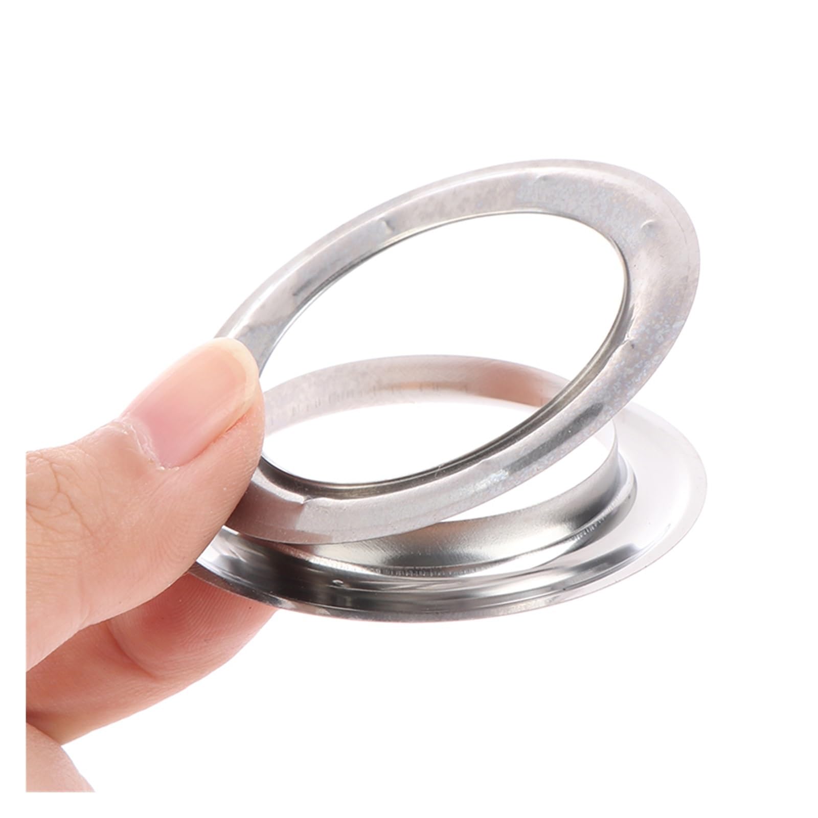 Curtain Grommets 20Pairs Eyelet Curtain Rings Grommet Top Silvery Metal Ring Header Accessories Be Assembled With A Press for Curtains Drape