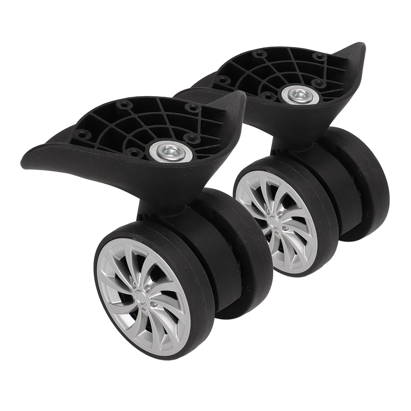Roues de Valise à Bagages, 2 roulettes de Valise en Nylon Noir pour Voyage Bagages Valise Roulette de Remplacement Camping De Montagne