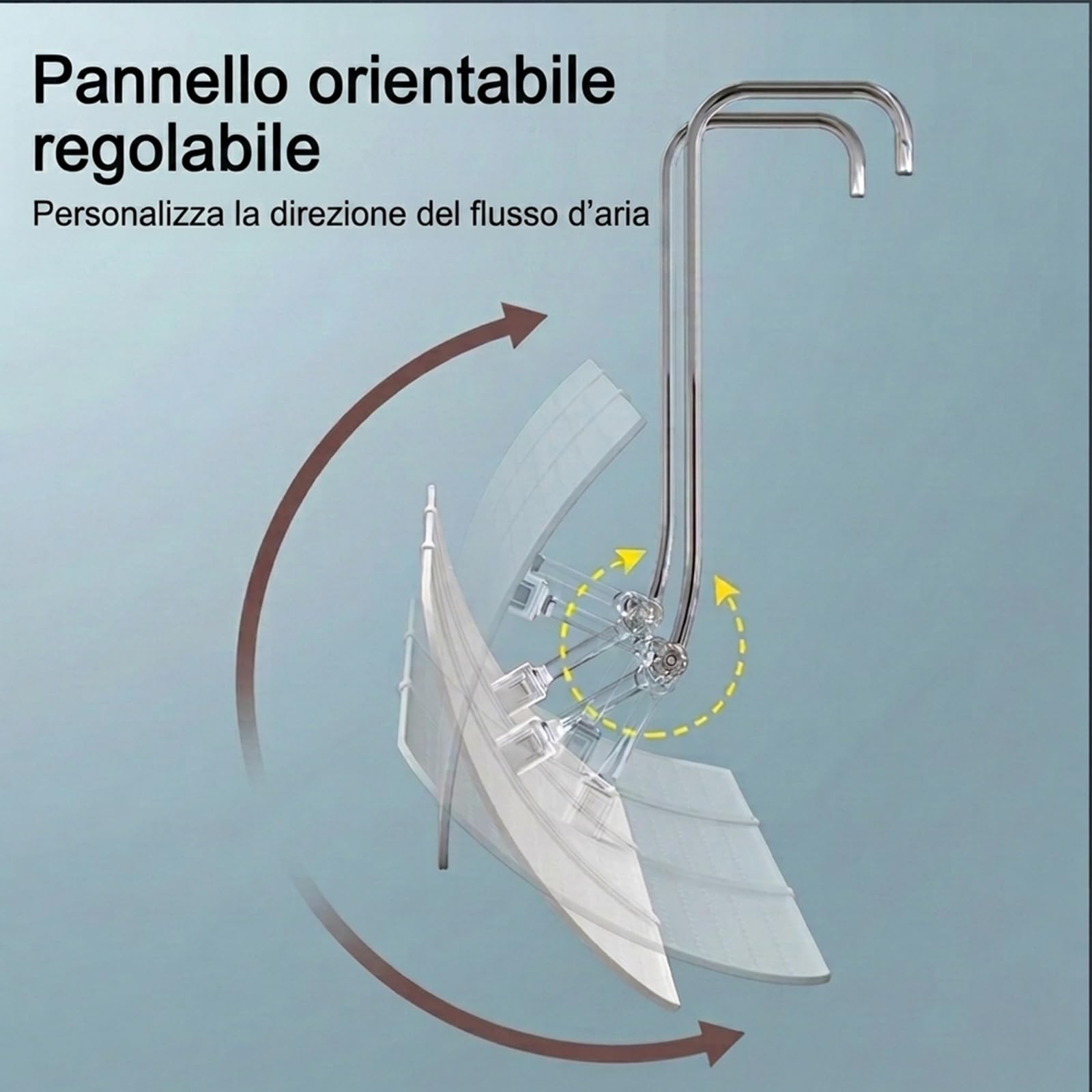 Deflettore per Condizionatore Universale, Deflettore Aria Condizionata per Condizionatori per Casa/Ufficio, Neonati, Anziani, Donne in Gravidanza - Trasparente