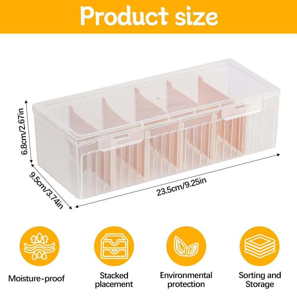 Exacompta - Ref. 5339623D - 1 Learning Box BUNNYBOX A8 - afmetingen 19,5 x 10 x 6,2 cm - willekeurige pastelkleuren - capaciteit tot 650 kaarten in A8-formaat