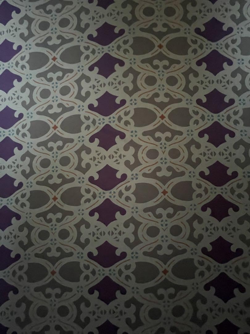 新品】本場縞大島 反物 染め大島紬 KOMON ism グレーパープル