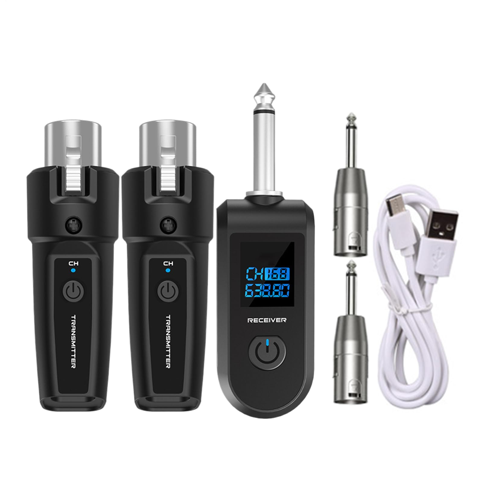 Adaptateur sans fil pour microphone dynamique et instruments à 10 canaux - 8