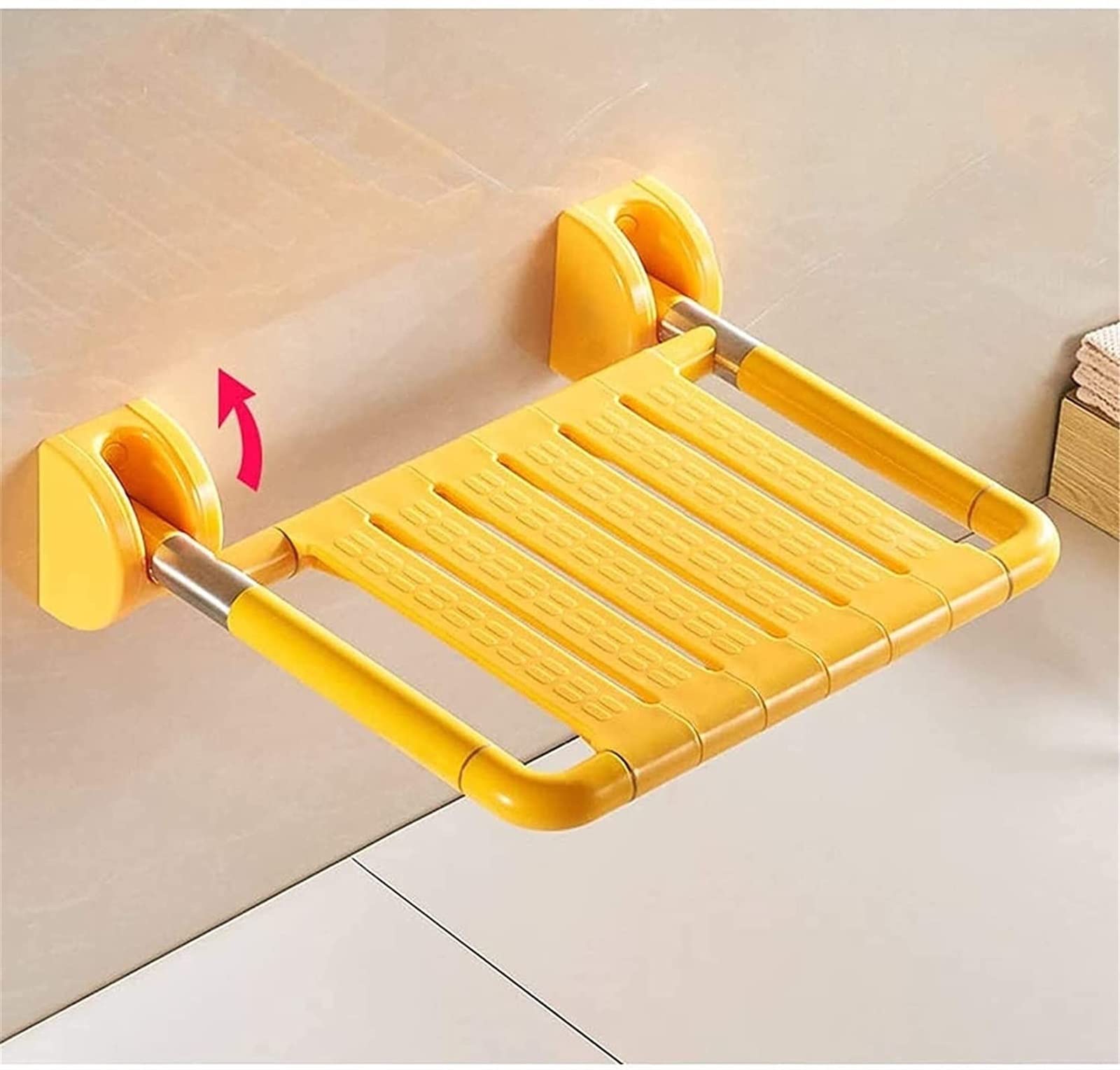Tabouret pliant de salle de bain pour une douche sécurisée et sans effort