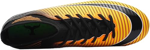 Miniatura 2 de MDPCX Zapatos de fútbol unisex competitivos para hombres y mujeres, botas de fútbol para interiores y exteriores, atléticos, para césped, equipo