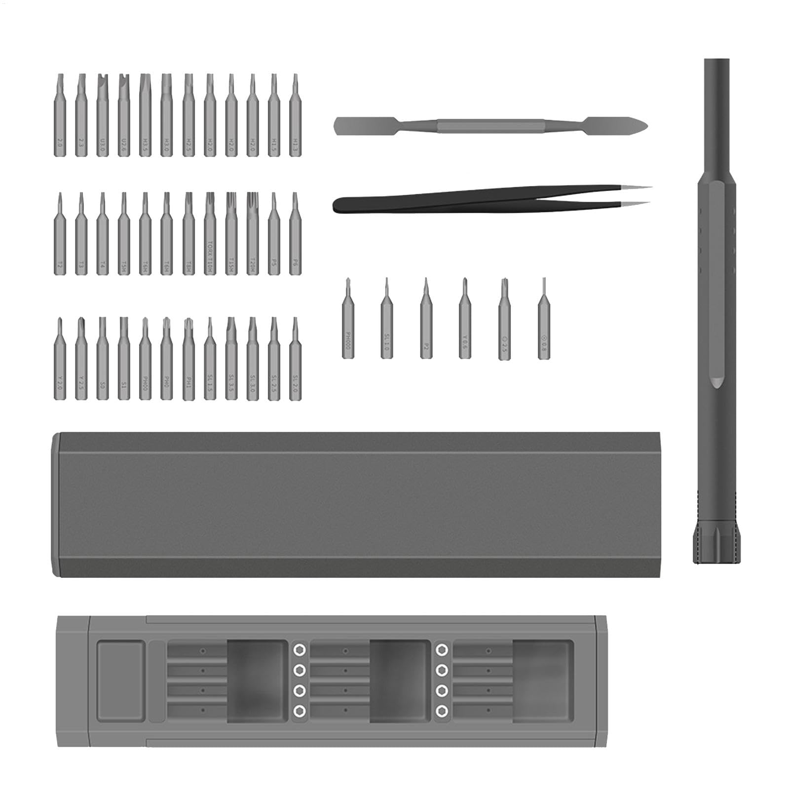 Tournevis de précision portable multifonctionnel avec kit d'outils magnétique
