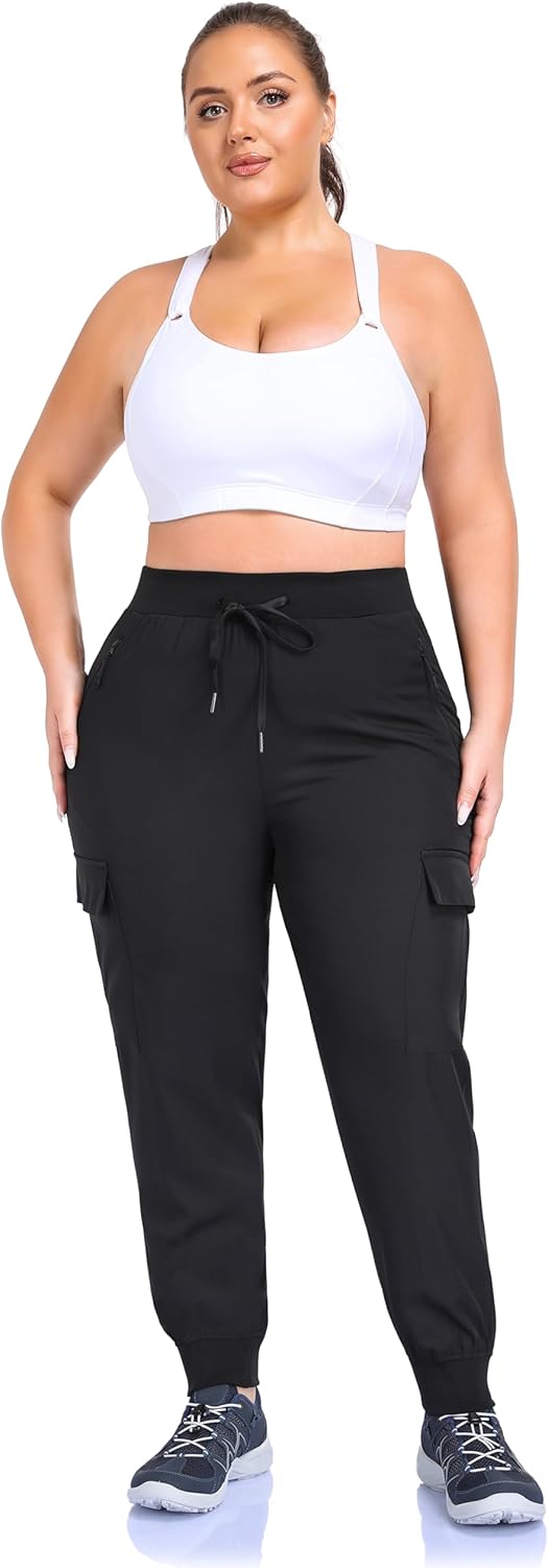 ZERDOCEAN Women's Plus Size Hiking Pants Lightweight Quick Dry Cargo Joggers Athletic Pants - Image 5