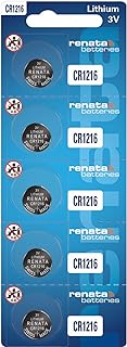Renata CR1216 Batteries - 3V Lithium Coin Cell 1216 Battery (5 Count)