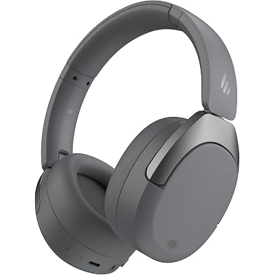 Edifier W830NB Wireless Over Ear Headphones with -45dB Active Noise Cancelling, 94H Playtime, LDAC Hi-Res Sound, Spatial Audio, Fast Charging, Multipoint Connection, Bluetooth V5.4 - Gray
