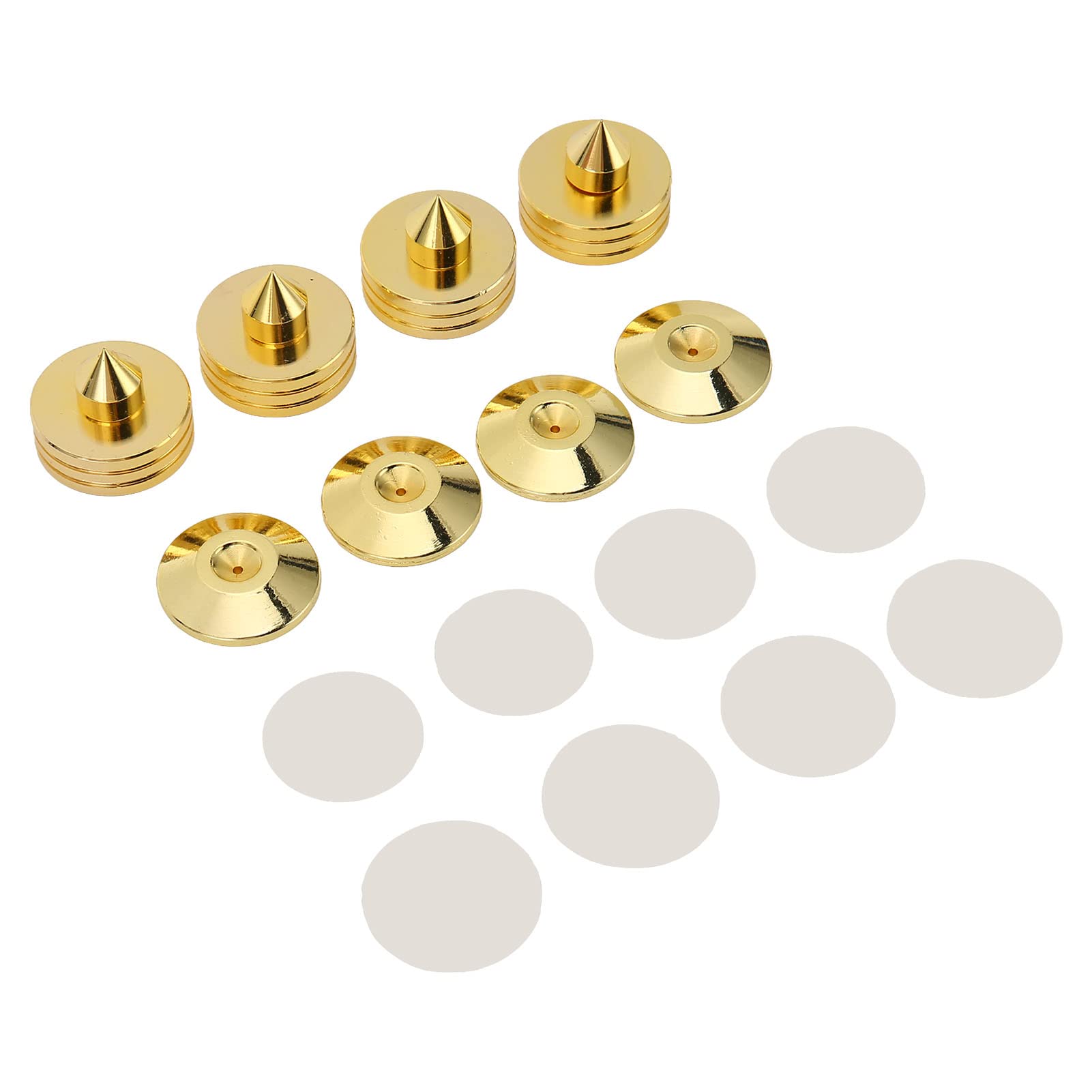 4Set Speaker Spike Pad, Speaker Isolation Spike, Shock Absorbing Prevent Slip Zinc Alloy Speaker Spikes Floor Protectors for Amplifier Speaker CD Players