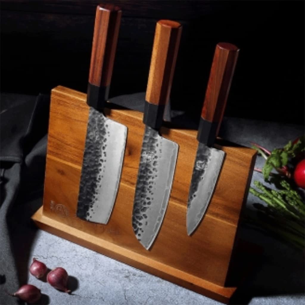 Messeraufbewahrung Universal-Ständer Messerblock Holz Multifunktionale Kreative Magnetmesserhalter Space-Saving-Speicherorganisator Hohe Qualität (Größe : 10.8 in)