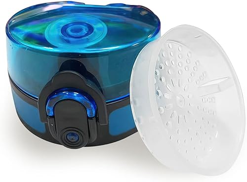 34HD Tapa de repuesto azul y filtro blanco de 32 onzas, a prueba de fugas con anillo de sellado de silicona, tapas para botella de agua de 3.54