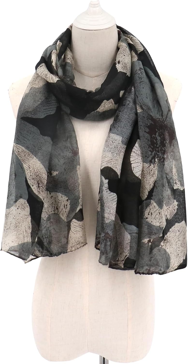 vimate Lightweight Scarf for Women Fashion Head Cover Hijab Cotton Voile Scarf Shawl Wrap for Spring Fall Winter Season - Image 3