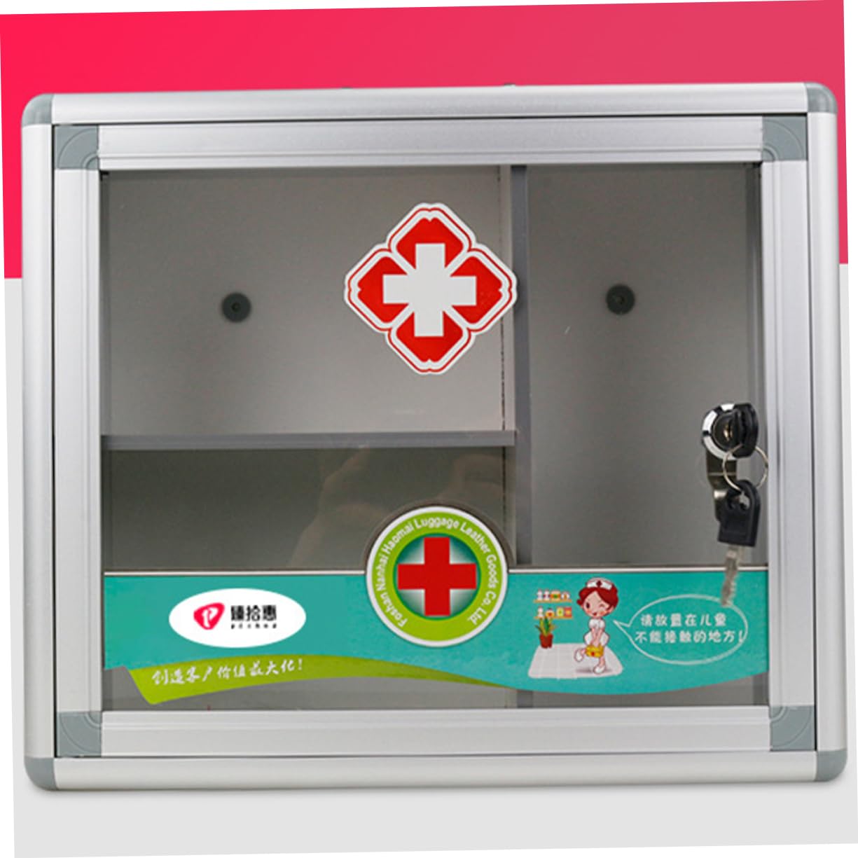 Kit De Caja De Almacenamiento Botiquín De Emergencia Aleación De Aluminio Fácil Montaje Pared