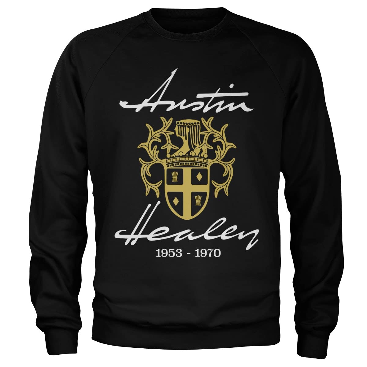 Austin Healey Men's Black Officially Licensed 1953-1970 Sweatshirt (Black), Xxl
