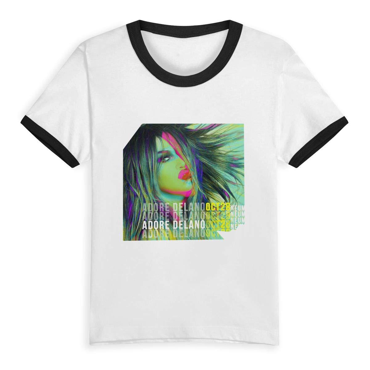 Adore Delano Music Band Boy Girl Kids Short Sleeve T Shirt Contrast Tees